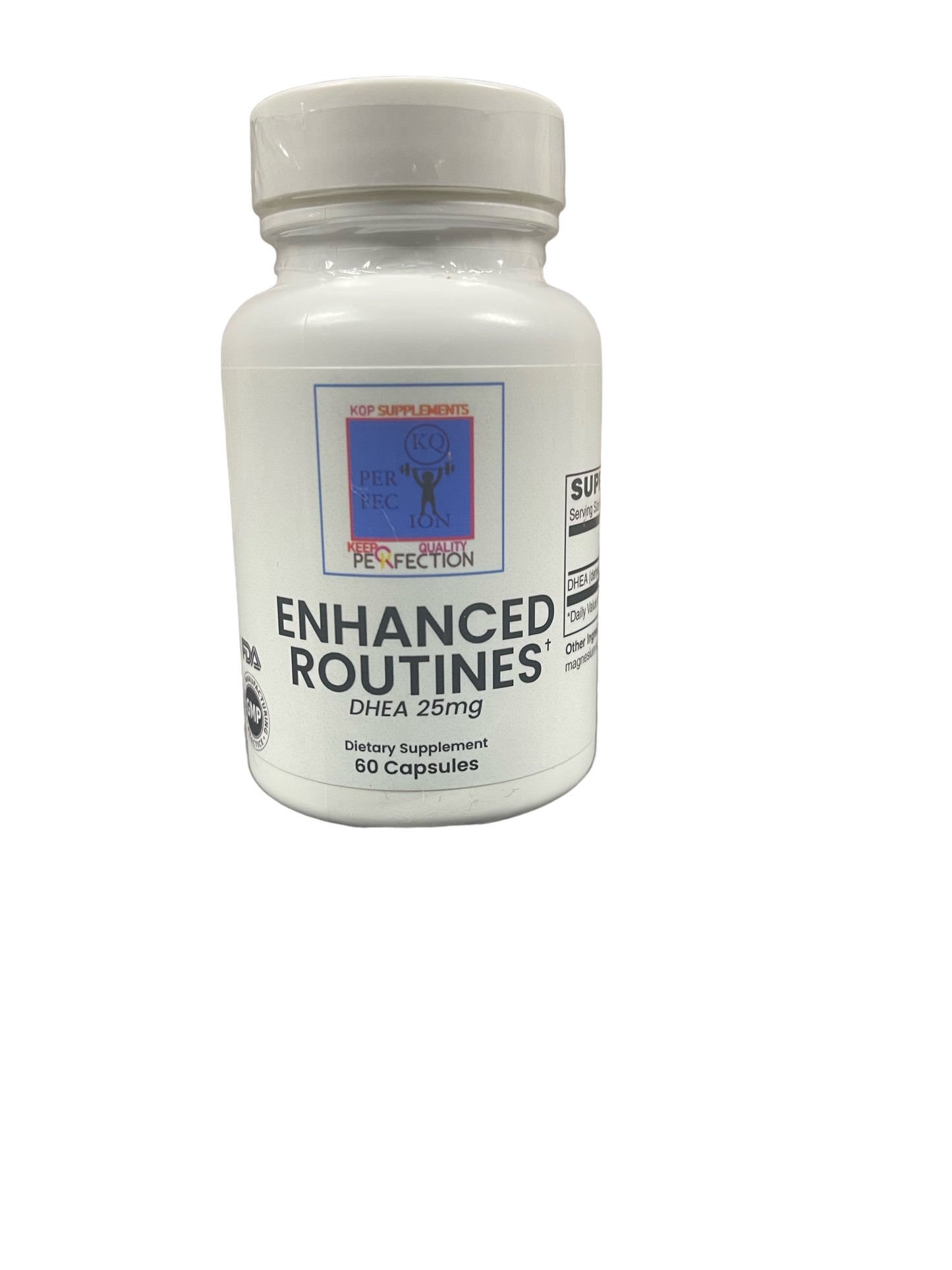 ENHANCED ROUTINES DHEA 25mg | KQP Supplements